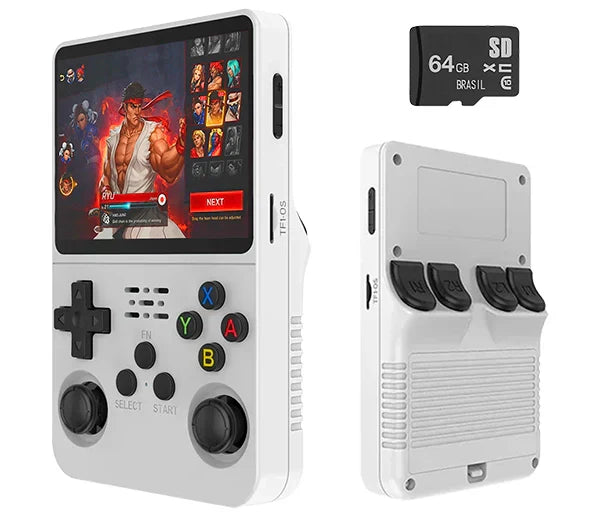 Portátil R36S™ Original - 21.500 Jogos de 20+ Consoles (180 dias de Garantia)